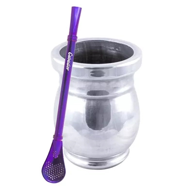 Κύπελλο Palo Santo Mate + Bombilla Gringo Violet