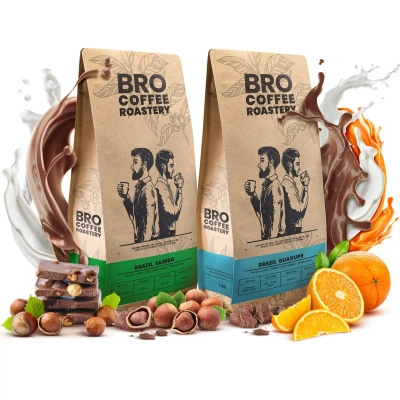 Σετ καφέ Bro Coffee Roastery Brazil Guaxupe + Brazil Samba 2x1kg (2kg)