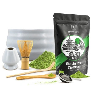 Τελετουργικό σετ παρασκευής τσαγιού matcha: ιαπωνική βιολογική matcha 30g + αξεσουάρ