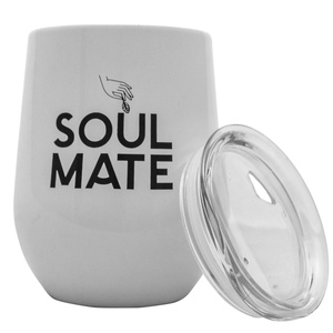 TermoLid – θερμοδοχείο για yerba mate με καπάκι – Soul Mate (λευκό) – 350 ml