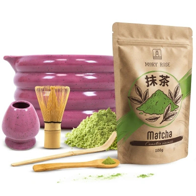 Σετ παρασκευής τσαγιού Matcha: matcha 100g + αξεσουάρ