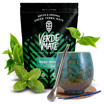 Σετ Yerba Mate Verde Mate 500γρ 0,5κιλά Καλαμπάς  + Bombilla