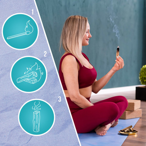 2 x Ρολό λευκό φασκόμηλο + Palo santo 200g σετ