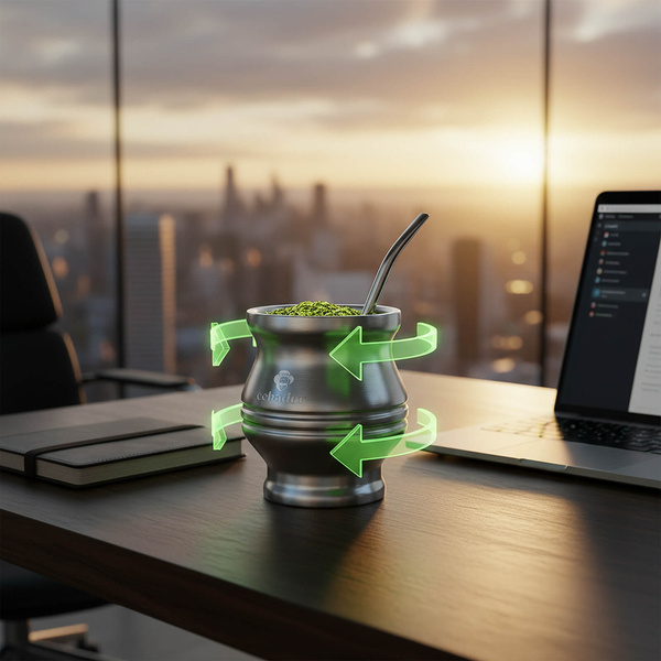 TermoColador – θερμική κούπα για yerba mate – 190 ml (ασημί)