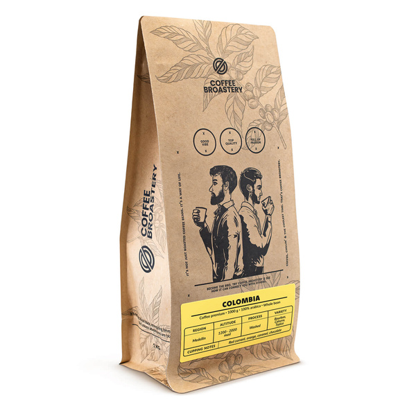 Bro Coffee Roastery - Καφές ολόκληρος Colombia Medellin Premium 1 κιλό