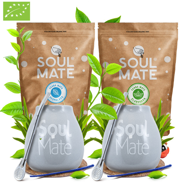 Σετ Yerba Mate Soul Mate Despalada 500g + Soul Mate Organica 500g