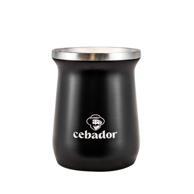 TermoMate PRO Cebador – θερμικό κύπελλο για yerba mate – 250 ml (μαύρο)