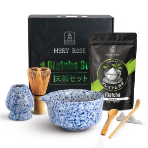 Σετ δώρου: ιαπωνικό premium matcha + matchawan + αξεσουάρ από μπαμπού