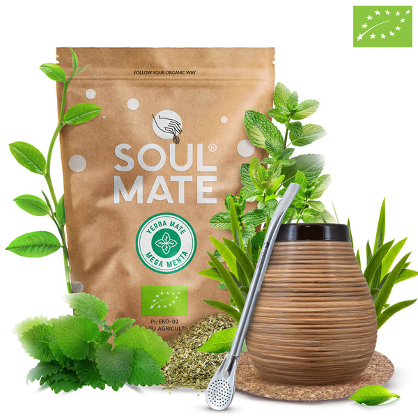 Σετ Yerba Mate Soul Mate 500γρ 0,5κιλά Καλαμπάς  + Bombilla