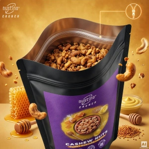 Nustino Crunch – καβουρδισμένα κάσιους – Honey Mustard Crunch 200 γρ.