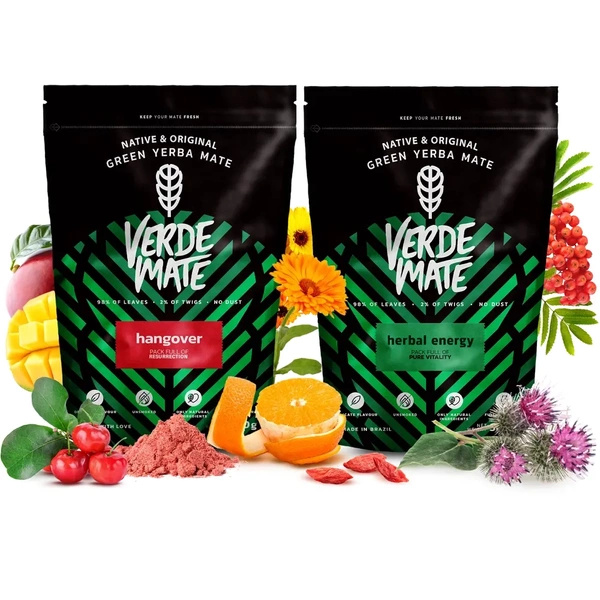Σετ Yerba Mate: Verde Mate Herbal Energy + Hangover 2x500γρ
