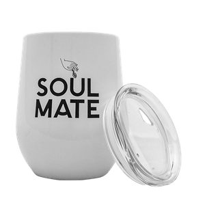 TermoLid – θερμοδοχείο για yerba mate με καπάκι – Soul Mate (λευκό) – 350 ml