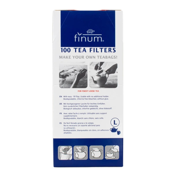 Χάρτινα φίλτρα τσαγιού - μέγεθος L (100 τεμάχια)