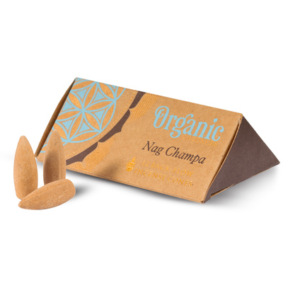 Κώνοι θυμιάματος Backflow Organic Goodness - Nag Champa (12 τεμ.)