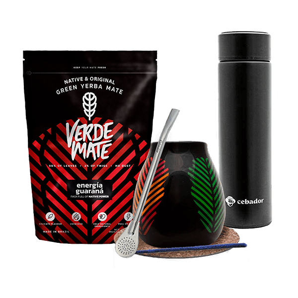 Σετ Yerba Verde Mate Green 500g Θερμός κολοκύθας