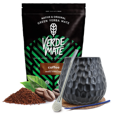 Σετ Yerba Mate Verde Mate 500γρ 0,5κιλά Καλαμπάς  + Bombilla