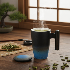 Κεραμική κούπα με καπάκι και φίλτρο Mystea 300 ml