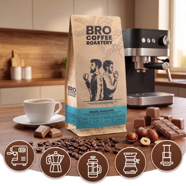 Σετ καφέ Bro Coffee Roastery Brazil Guaxupe + Brazil Samba 2x1kg (2kg)
