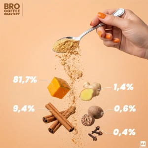 Σετ για Pumpkin Spice Latte: καφές Bro Coffee Roastery Brazil Guaxupe 1κιλό + Pumpkin Spice Latte Mix 100γρ