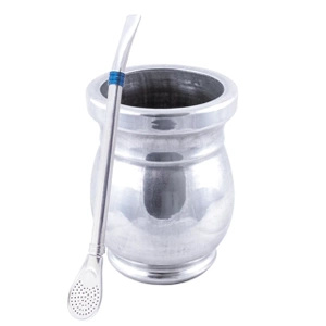 Κύπελλο Palo Santo Mate + Bombilla Anillo Blue