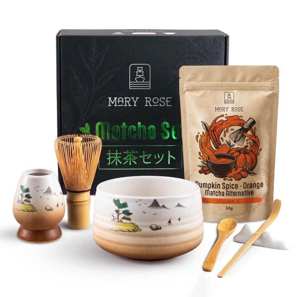 Σετ δώρου για την προετοιμασία Orange Matcha