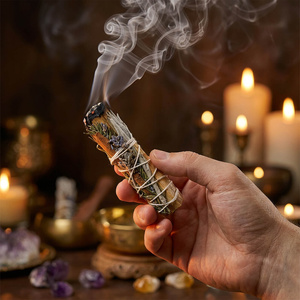 Λευκό Φασκόμηλο με Palo Santo, δενδρολίβανο, κανέλα και λεβάντα – Λιβάνι 20-30g (πακέτο)