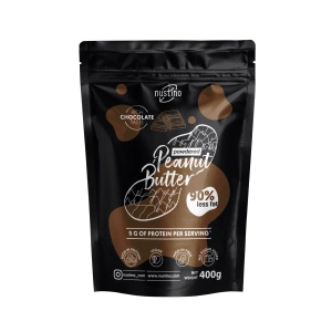 Nustino – Φυστικοβούτυρο σε σκόνη – Chocolate (χωρίς προσθήκη ζάχαρη) 400 γρ.