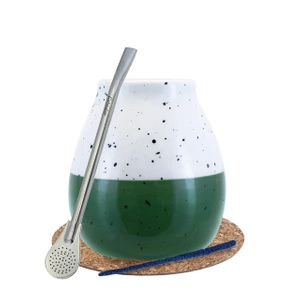 Yerba Mate LARGE CALABASH bombilla set