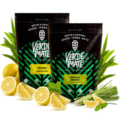 Verde Mate Green Limon 500g + Verde Mate Green Menta Limon 500g