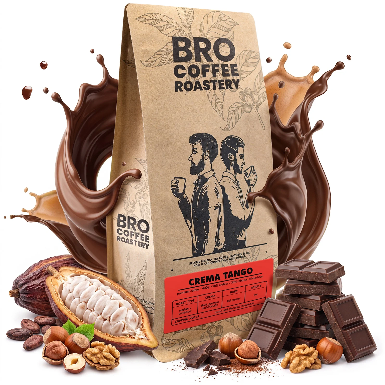 Bro Coffee Roastery Crema Tango - μείγμα 70% αραβική 30% ρομπούστα