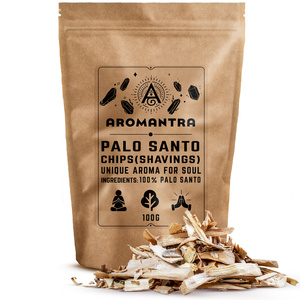 Σετ από ροκανίδια palo santo premium, καυστήρα θυμιάματος και κάρβουνα θυμιάματος