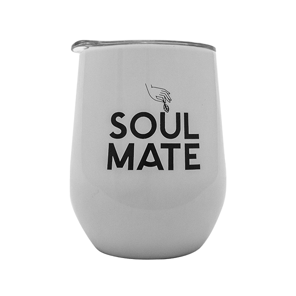 TermoLid – θερμοδοχείο για yerba mate με καπάκι – Soul Mate (λευκό) – 350 ml