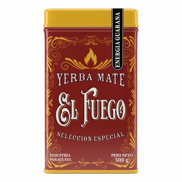Yerbera – Μεταλλικό κουτί + El Fuego Energia Guarana 0,5 κιλά