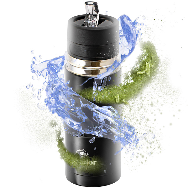 Yerbomos X ALL IN ONE - 450ml - Κύπελλο Mate, θερμός και bombilla σε ένα (μαύρο)