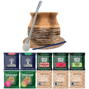 Σετ Mate Cup Gourd Yerba Verde Mate Green 10x50