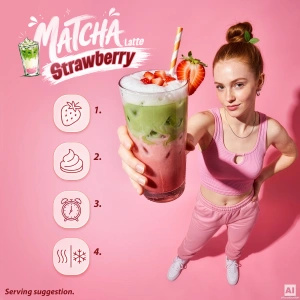 Mary Rose – Strawberry Matcha Latte 100 γρ