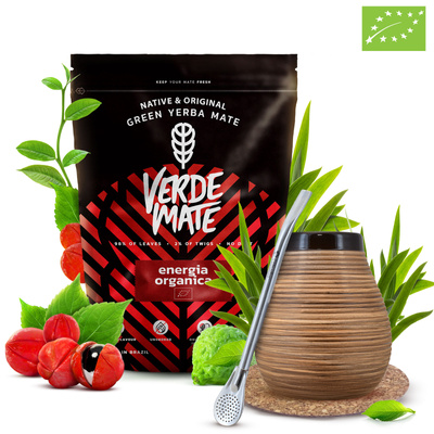 Σετ Yerba Mate Verde Mate 400γρ 0,4κιλά Καλαμπάς + Bombilla