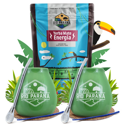 Yerba Mate Rio Parana Starter Set για δύο άτομα 500g