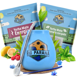 Yerba Mate Rio Parana σετ 2x50g Calabash + Bombilla