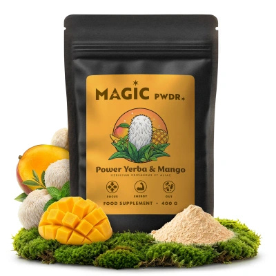 Magic Pwdr – Power Yerba & Mango – Focus & Gut Blend 400 γρ.