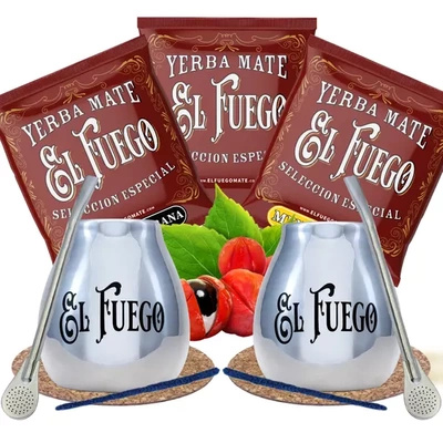 Yerba Mate Σετ για ζευγάρια El Fuego ΤΟ ΚΑΛΥΤΕΡΟ