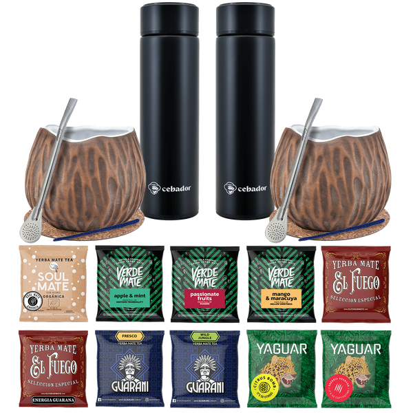Σετ Yerba Mate Thermos Bombilla για δύο άτομα 500g
