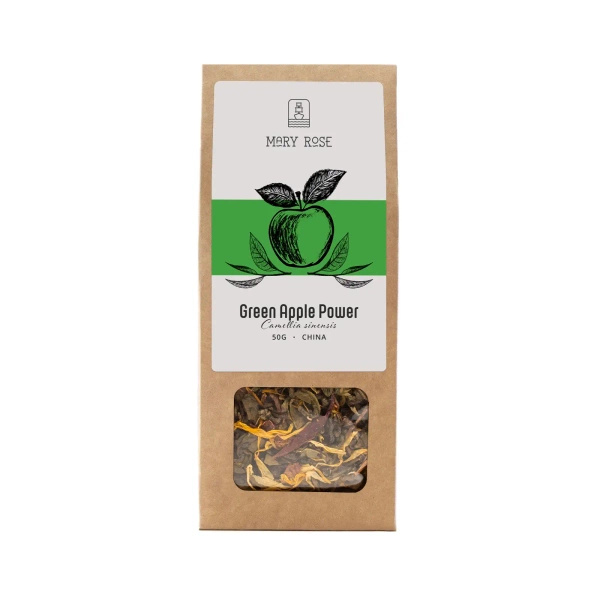 Mary Rose - Πράσινο τσάι Green Apple Power - 50 g