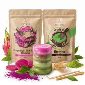 Σετ για χρωματιστό Matcha Latte: Matcha + Pink Matcha + αξεσουάρ