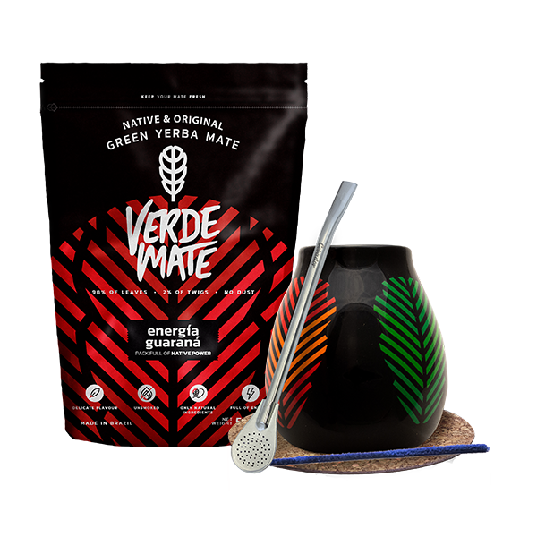 Σετ εκκίνησης Bombilla Mate Cup + τσάι mate Verde