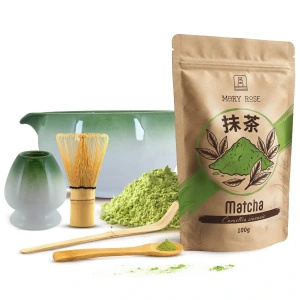 Σετ παρασκευής τσαγιού Matcha: matcha 100g + αξεσουάρ