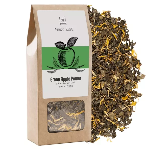 Mary Rose - Πράσινο τσάι Green Apple Power - 50 g
