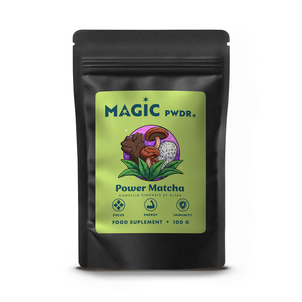 Magic Pwdr – Power Matcha – Energy & Focus Blend 100 γρ.
