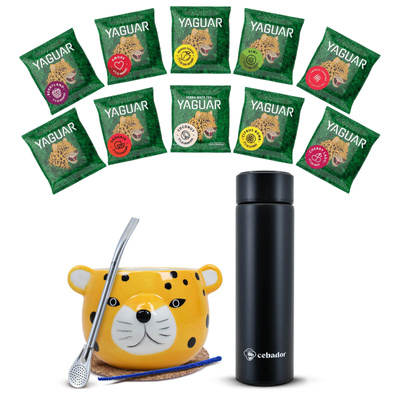 Σετ εκκίνησης Yerba Mate 500g Mate Gourd 10x50g θερμός