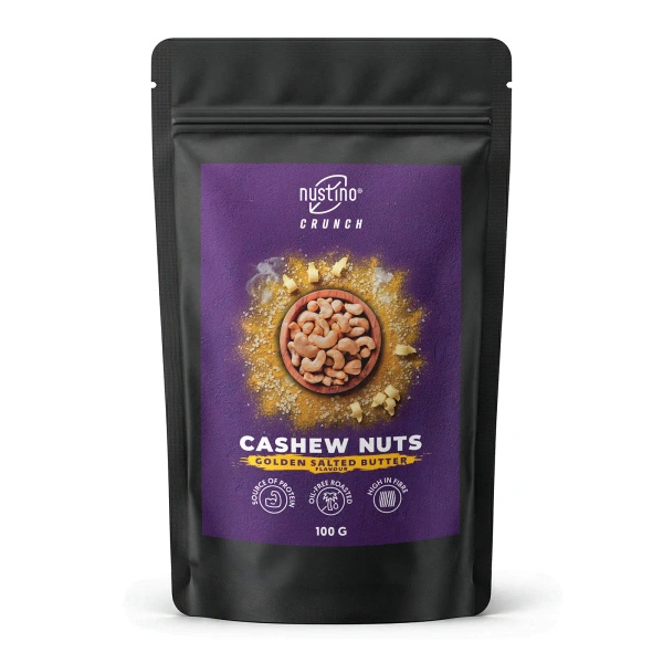 Nustino Crunch – καβουρδισμένα κάσιους – Golden Salted Butter Flavour 100 γρ.
